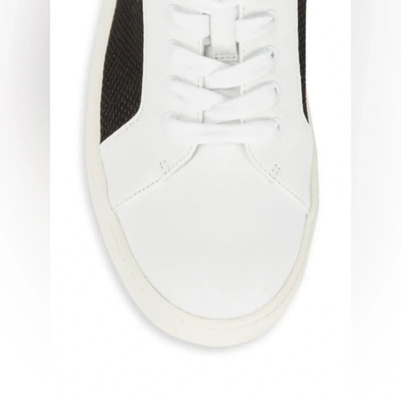 Vince Anette Alabaster Colorblock Mesh Side Sneakers in White/Black/Tan Size 9 - Picture 4 of 11
